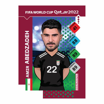 کارت سری World Cup2022 بازیکن امیر عابدزاده
