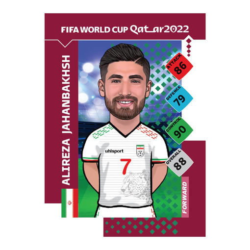 کارت سری World Cup2022 بازیکن Jahanbakhsh
