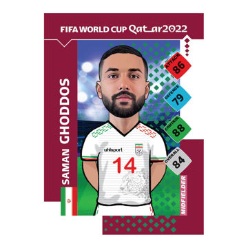 کارت سری World Cup2022 بازیکن سامان قدوس