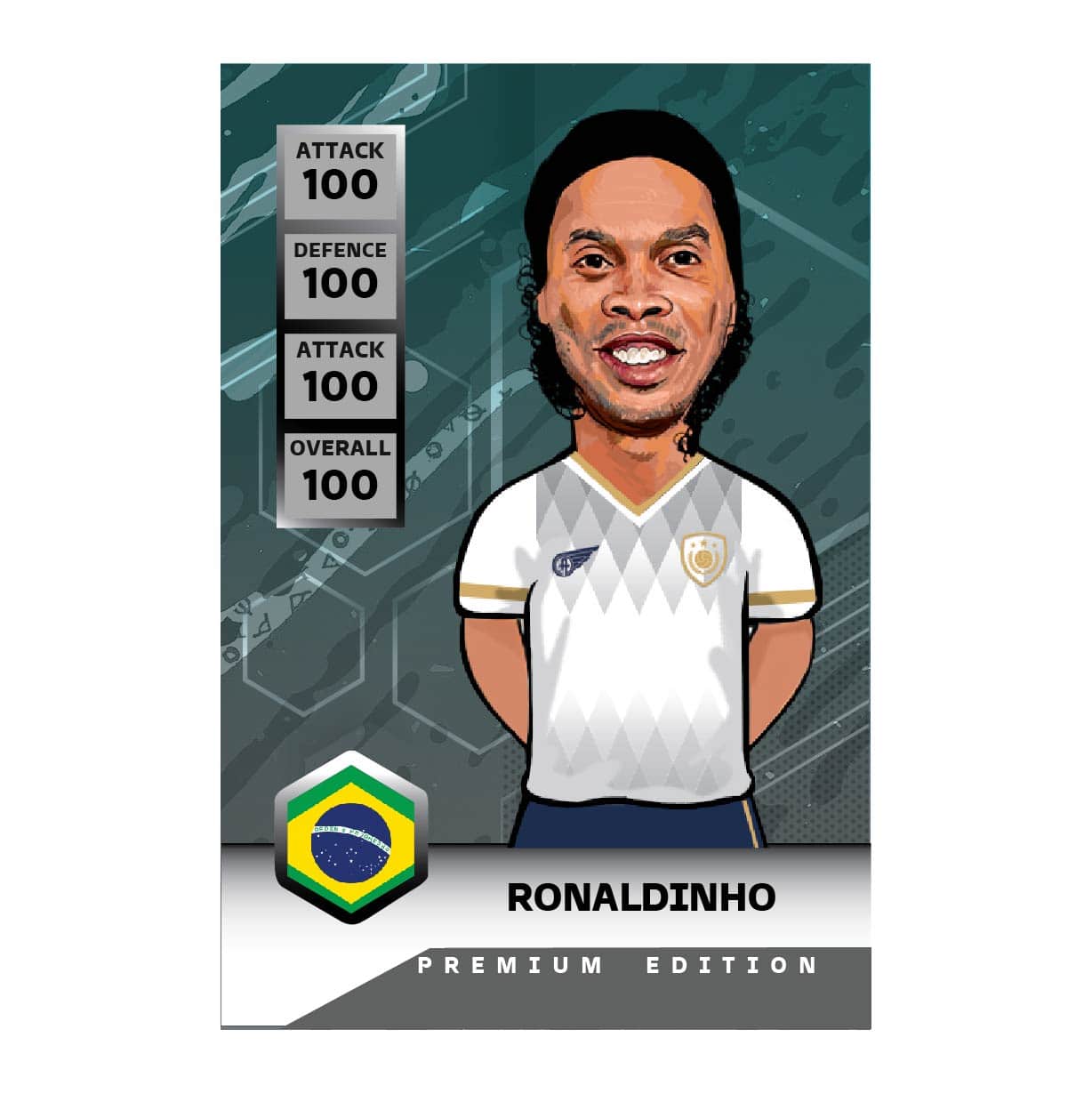 کارت فوتبالی کیمدی ۱۰۰ رونالدینیو 2023 Ronaldinho