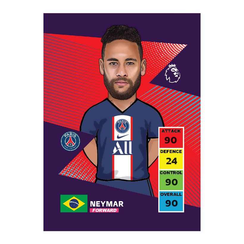 کارت سری Basic 2023 بازیکن نیمار Neymar