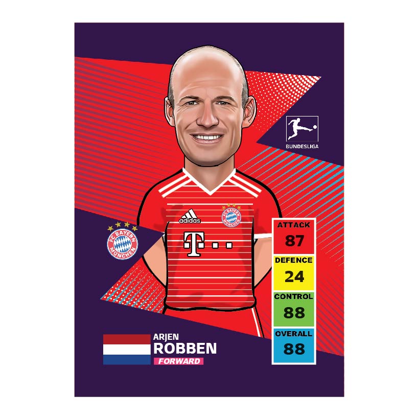کارت سری Basic 2023 بازیکن آرین روبن Robben