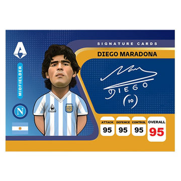 کارت فوتبالی کیمدی دیگو ماراونا 2024 - سری امضا شده 