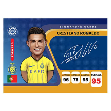 کارت فوتبالی کیمدی کریستینو رونالدو 2024 - سری امضا شده 