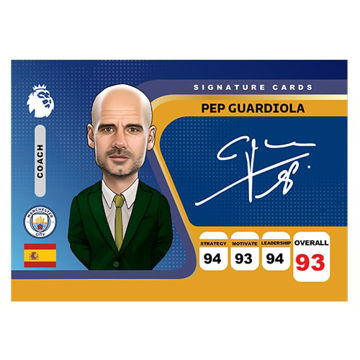 کارت فوتبال کیمدی پپ گواردیولا سری امضا شده - 2024