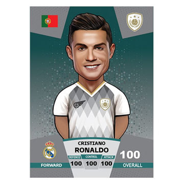 کارت فوتبالی کیمدی کریستینو رونالدو سری پریمیوم توپ طلا - 2024