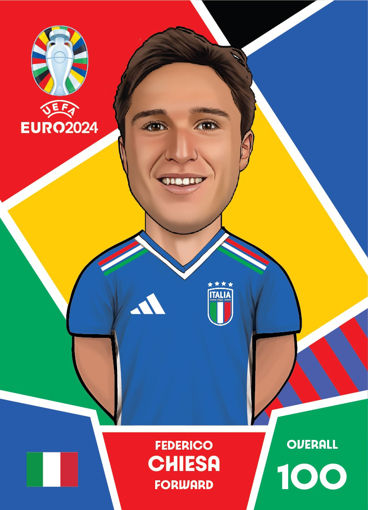 کارت فوتبالی کیمدی  فدریکو کیه زا سری پریمیوم سری یورو - 2024